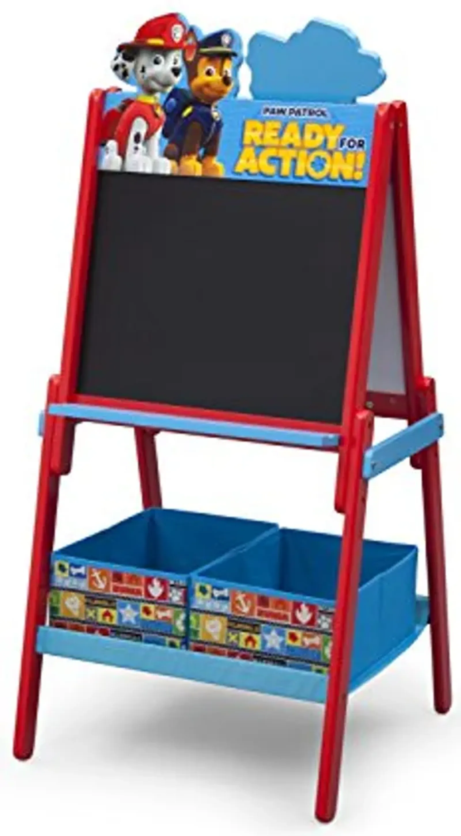 Delta Children Wooden Double-Sided Kids Easel with Storage -Ideal for Arts & Crafts, Homeschooling and More - Greenguard Gold Certified, Nick Jr. PAW Patrol