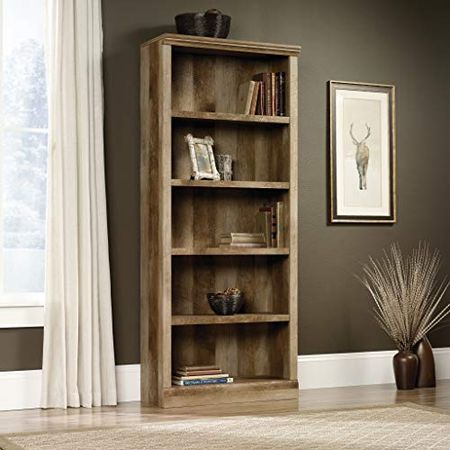 Sauder East Canyon 5 Shelf Bookcase, Craftsman Oak finish