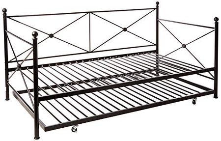 Homelegance Jones Metal Daybed with Trundle, Twin, Black