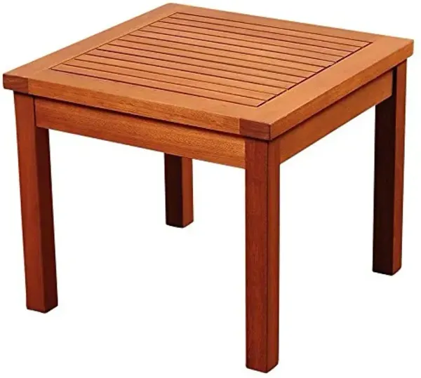 Amazonia Kingsbury Eucalyptus Side Table Wood
