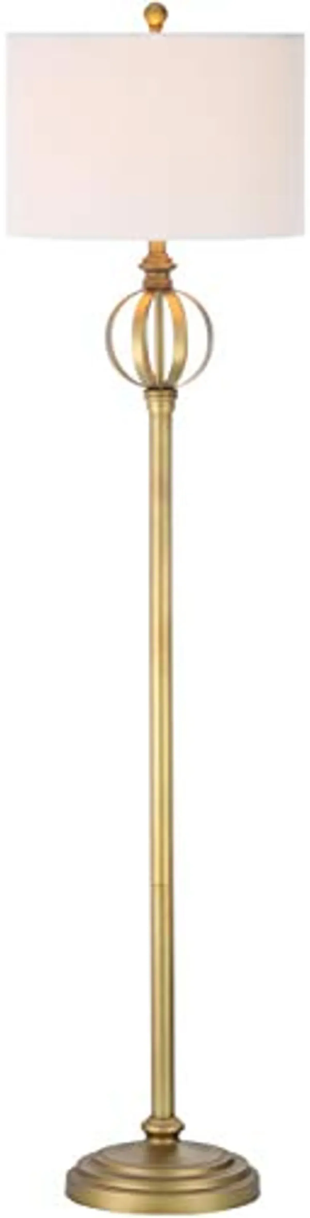 SAFAVIEH Lighting Collection Garden Modern Sphere Farmhouse 62-inch Living Room Bedroom Home Office Standing Floor Lamp (LED Bulb Included)