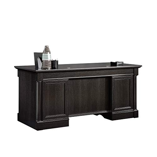 Sauder Palladia Executive Desk, Wind Oak finish
