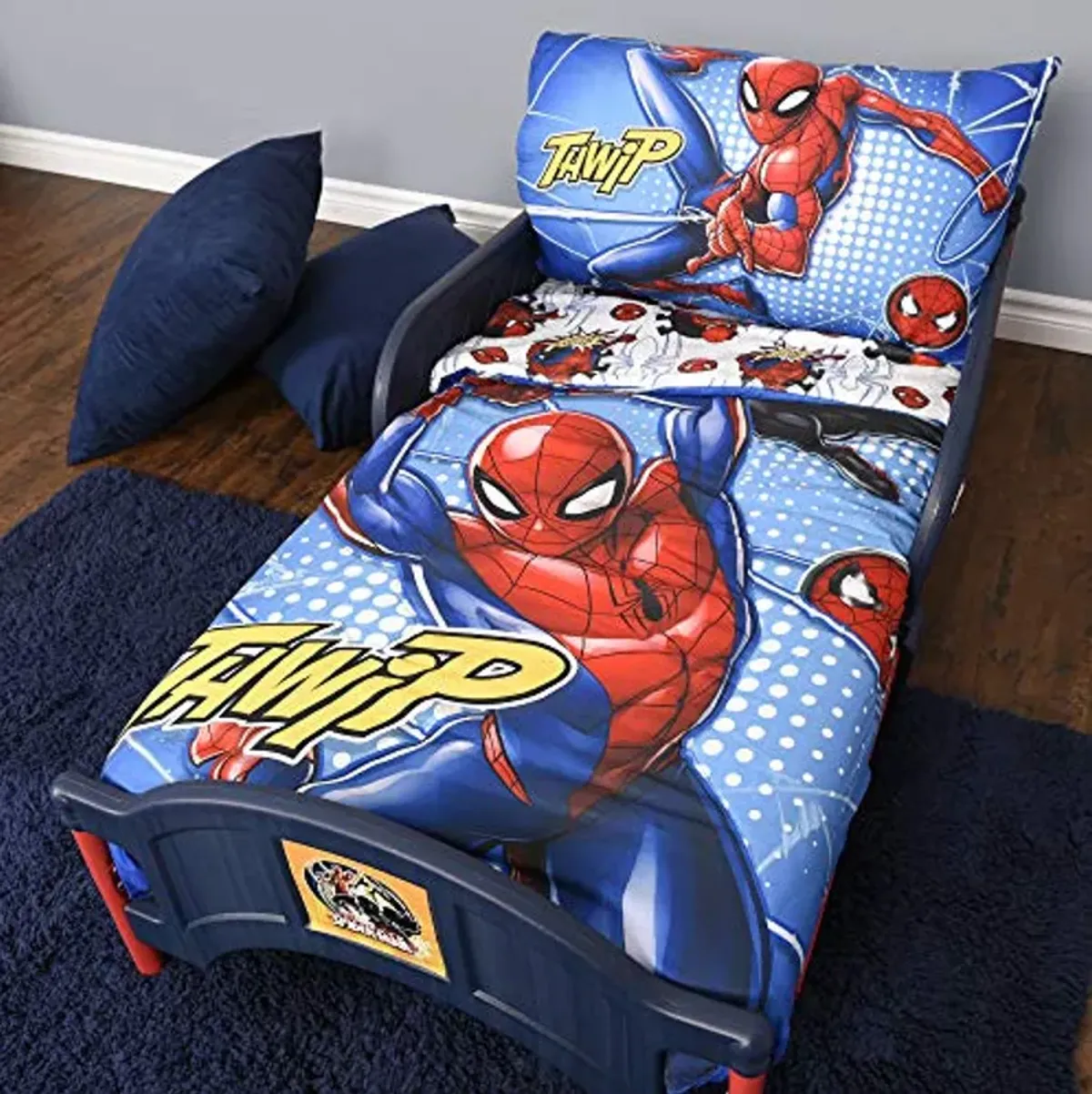 Delta Children Plastic Toddler Bed, Marvel Spider Man