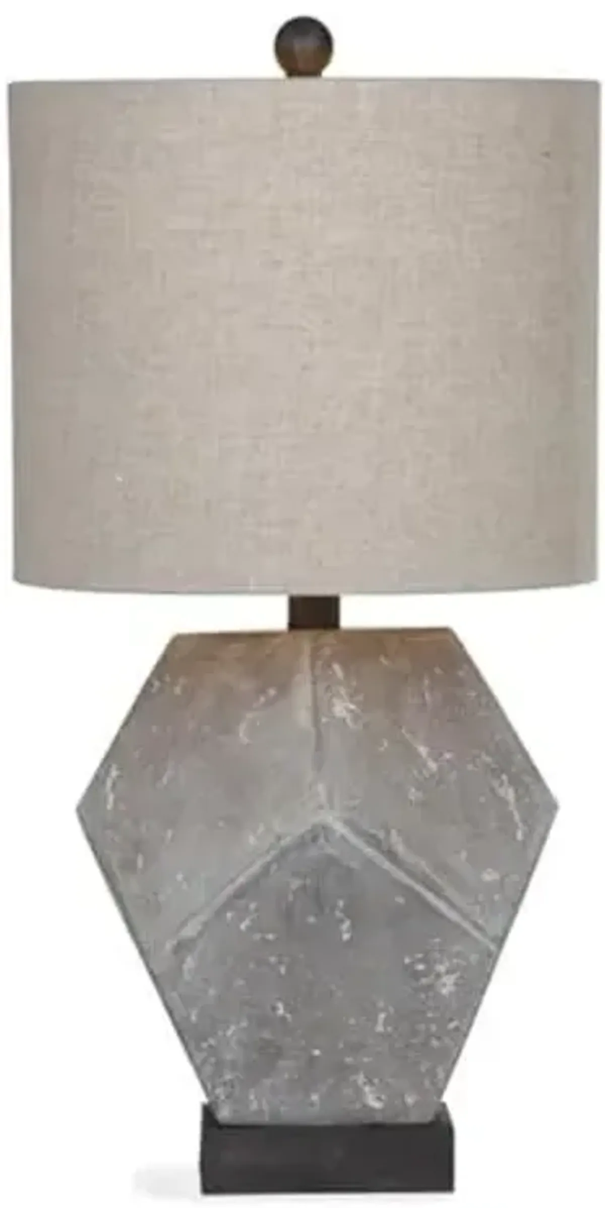 Bassett Mirror L2977TEC Bricolage Wallace Table Lamp, Gray