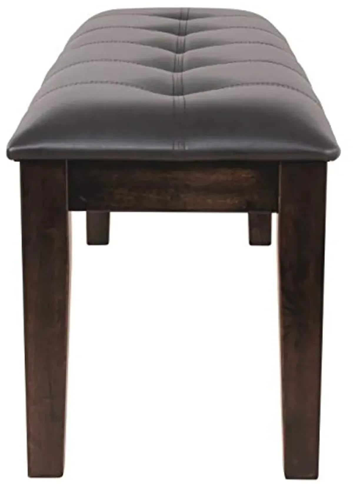 Signature Design by Ashley Haddigan Traditional Upholstered Dining Room Bench, Dark Brown