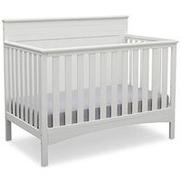 Delta Children Fancy 4-in-1 Convertible Baby Crib - Greenguard Gold Certified, Bianca White