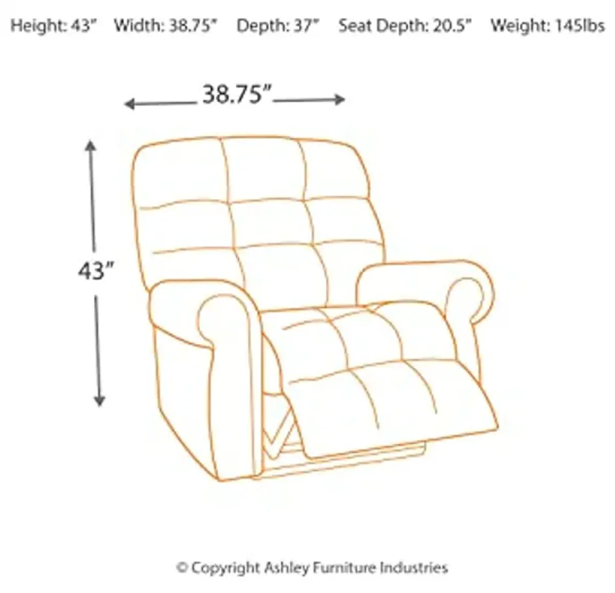 Signature Design by Ashley Ernestine Power Lift Adjustable Recliner for Elderly, Gray