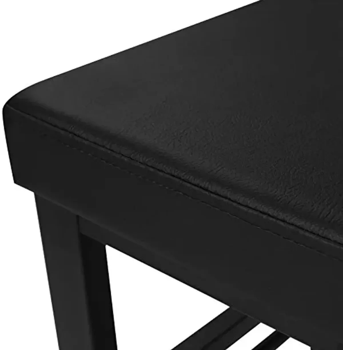 SONGMICS Shoe Bench, 3-Tier Shoe Rack for Entryway, Storage Organizer with Foam Padded Seat, Faux Leather, Metal Frame, for Living Room, Hallway, 12.2 x 31.9 x 19.3 Inches, Black ULBS58H