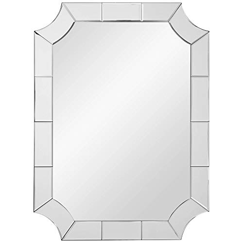 Bassett Mirror M3779BEC Reagan Wall Mirror, Clear