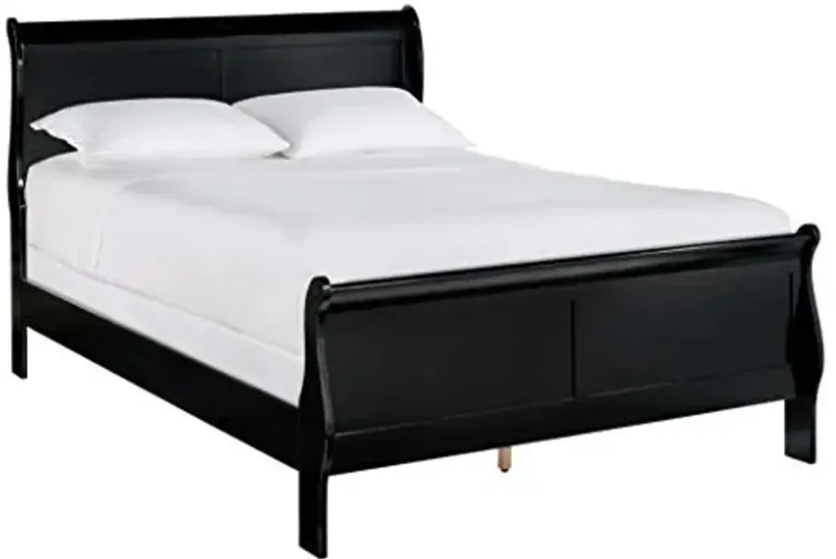 Homelegance Mayville Burnished Black Queen Sleigh Bed