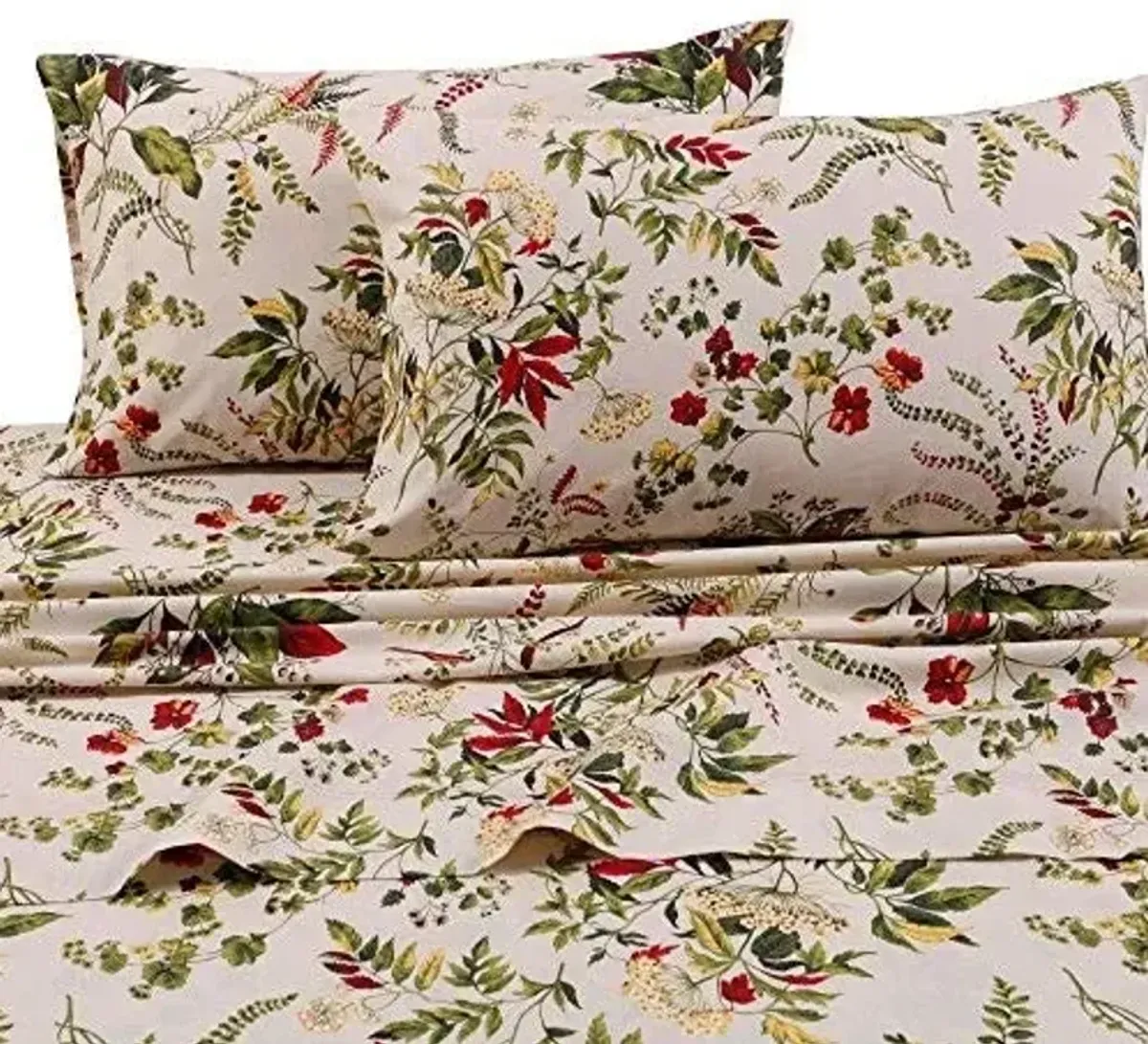 Tribeca Living Maui Printed Deep Pocket Percale Sheet Set, Twin, Multicolor