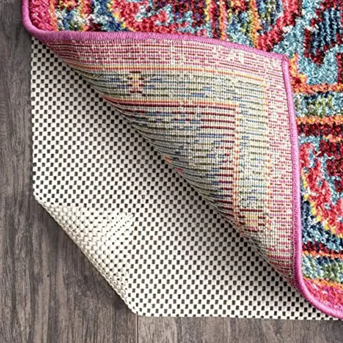 nuLOOM 2' x 8' Non-Slip Gripper Rug Pad, Cushioned for Comfort & Floor Protection, Skid Resistant Pads for Hard Floors Under Carpet Mat Cushion, Customizable Protection