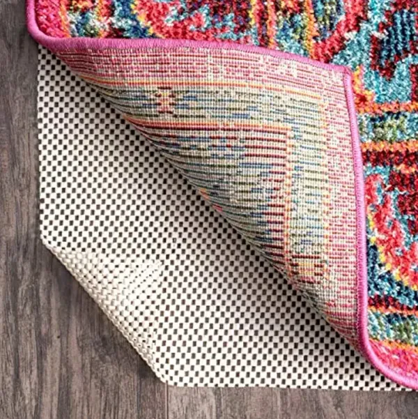 nuLOOM 3' x 5' Non-Slip Gripper Rug Pad, Cushioned for Comfort & Floor Protection, Skid Resistant Pads for Hard Floors Under Carpet Mat Cushion, Customizable Protection