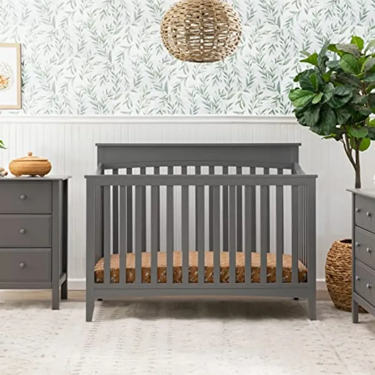 DaVinci Grove 4-in-1 Convertible Crib in Slate, Greenguard Gold Certified