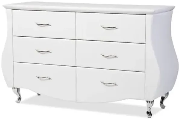 Baxton Studio BBT2039-White-Dresser Dressers, Medium, White