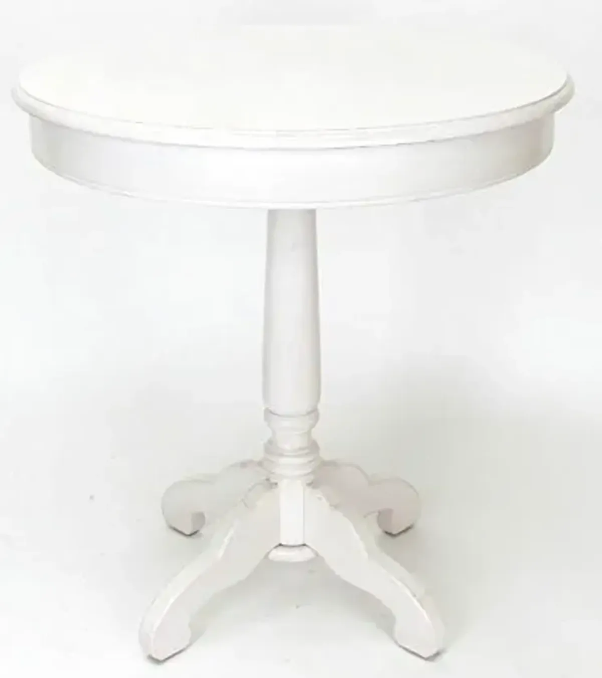 Wayborn Column Dining Table in Whitewash Finish