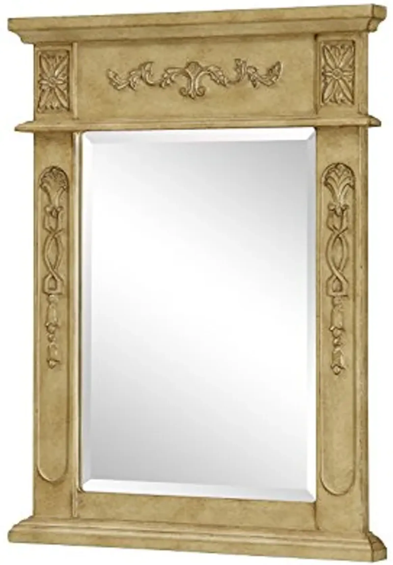 Elegant Lighting VM-1003 28" Vanity Mirror, Antique Beige Finish