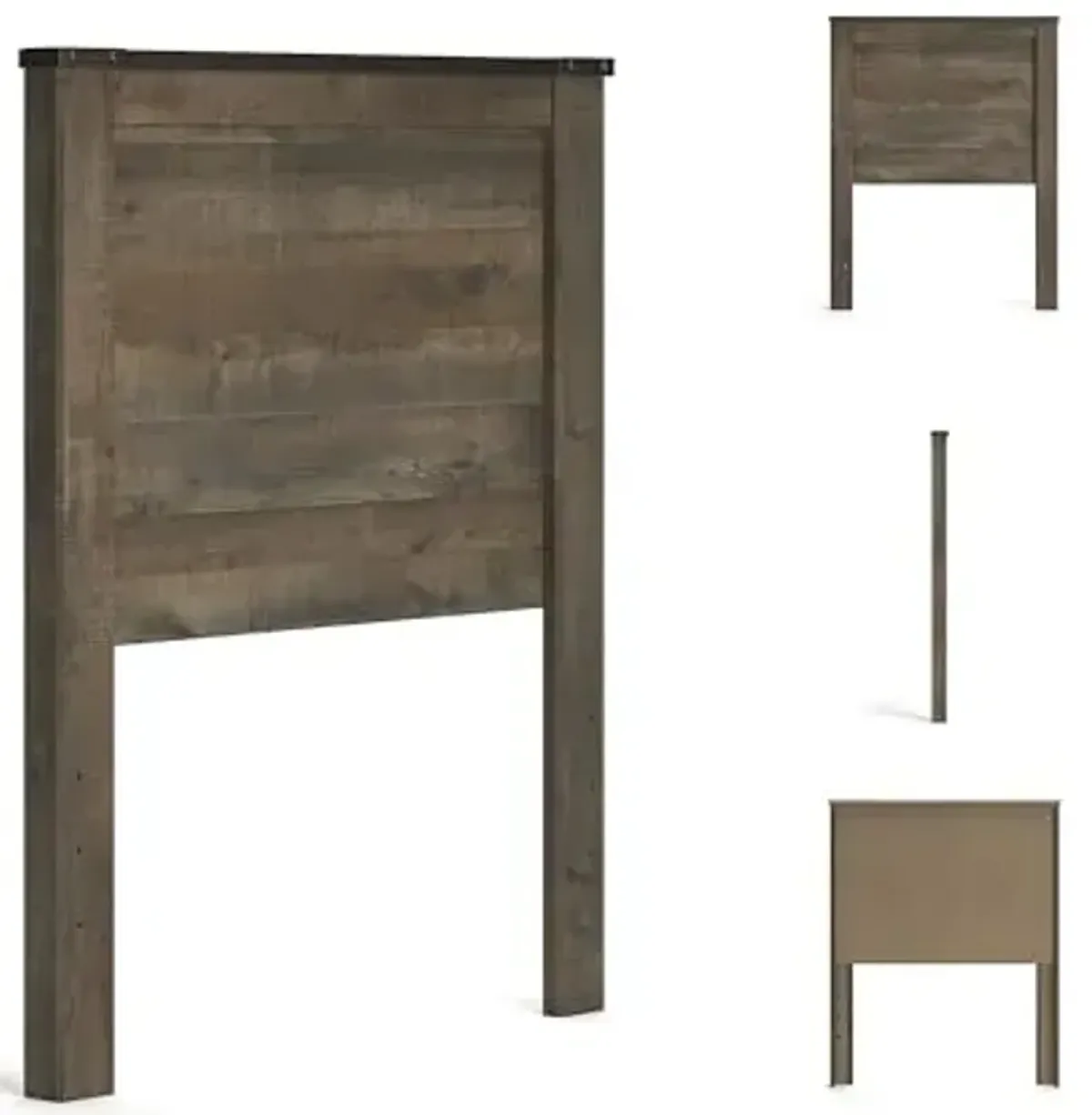 Signature Design by Ashley Trinell Rustic Panel Headboard, Twin, Warm Brown