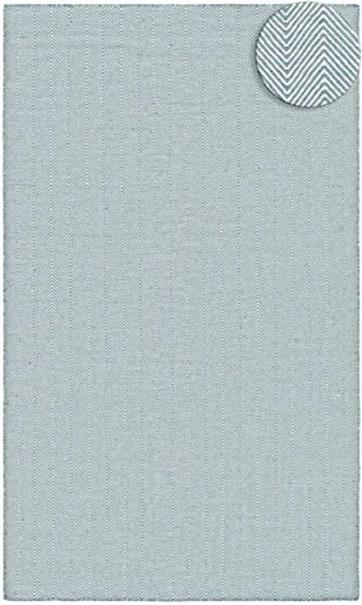 Couristan Cottages Bungalow Indoor/Outdoor Area Rug, 2'3" x 8' Runner, Denim Blue