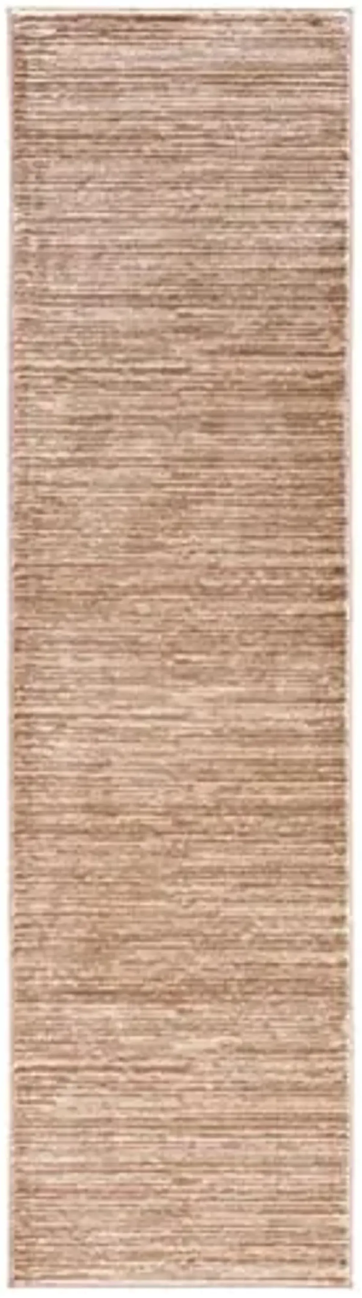 SAFAVIEH Vision Collection Runner Rug - 2'2" x 8', Light Brown, Modern Ombre Design, Non-Shedding & Easy to Clean, Ideal for Entryway, Foyer, Bedroom, Hallway (VSN606C)