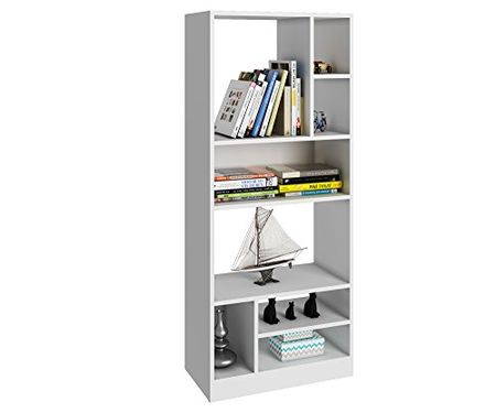 Manhattan Comforts Valenca Bookcase 3.0, White
