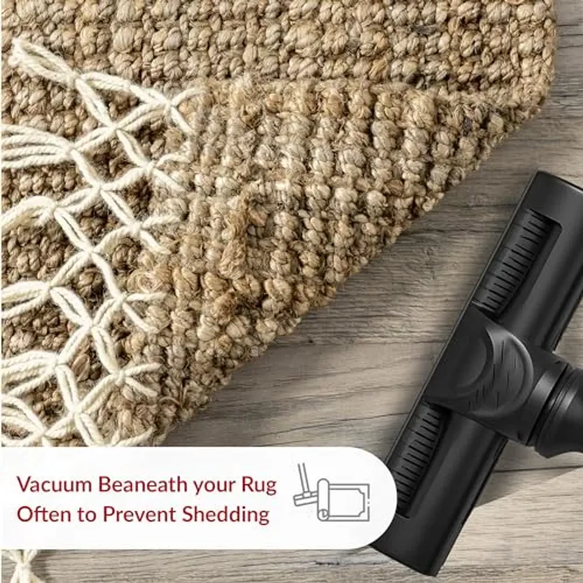 nuLOOM Raleigh Farmhouse Jute Tasseled Area Rug, 3x5, Natural