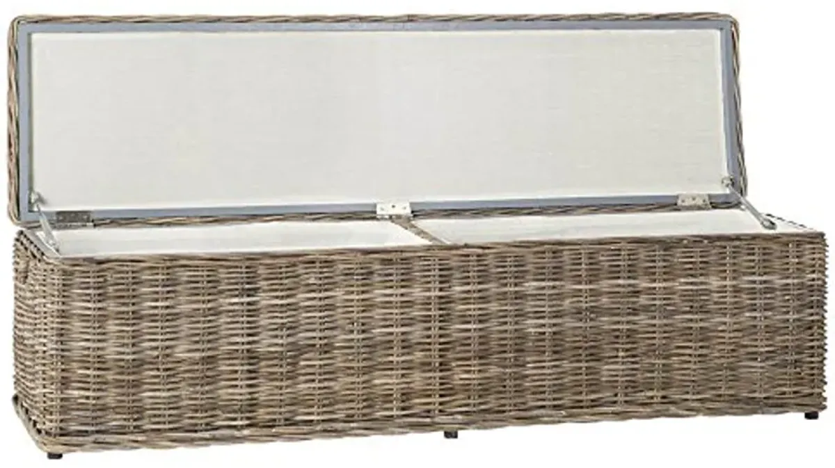 Safavieh Home Collection Caius Natural Wicker Storage Bench