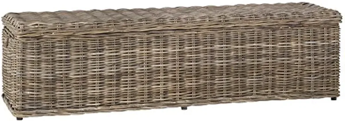 Safavieh Home Collection Caius Natural Wicker Storage Bench