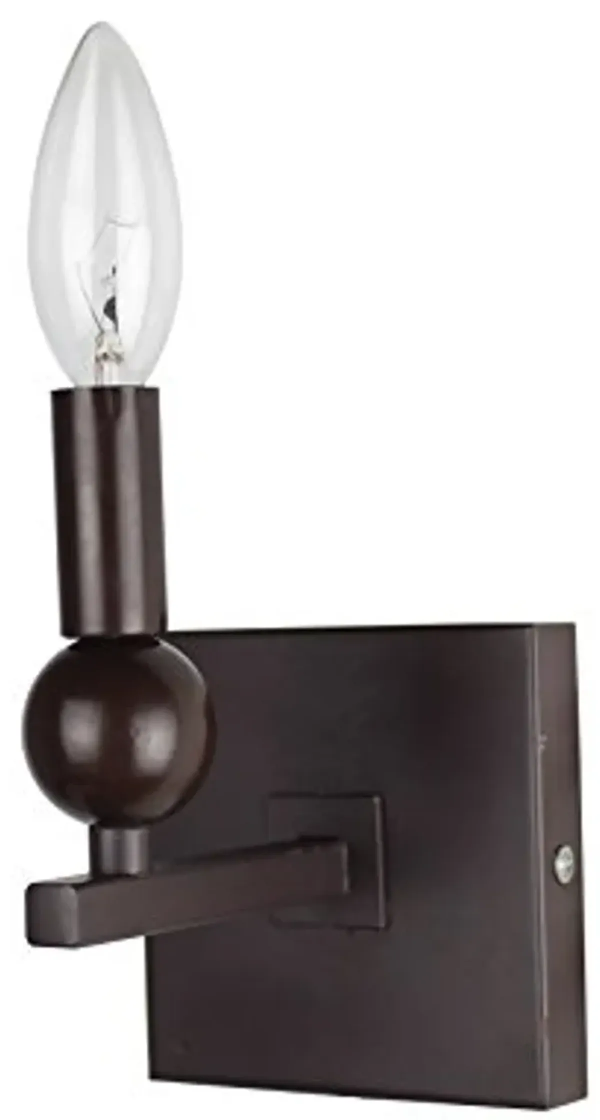 Urbanest Zio Wall Sconce in Bronze with Single Bulb (Hardwired)