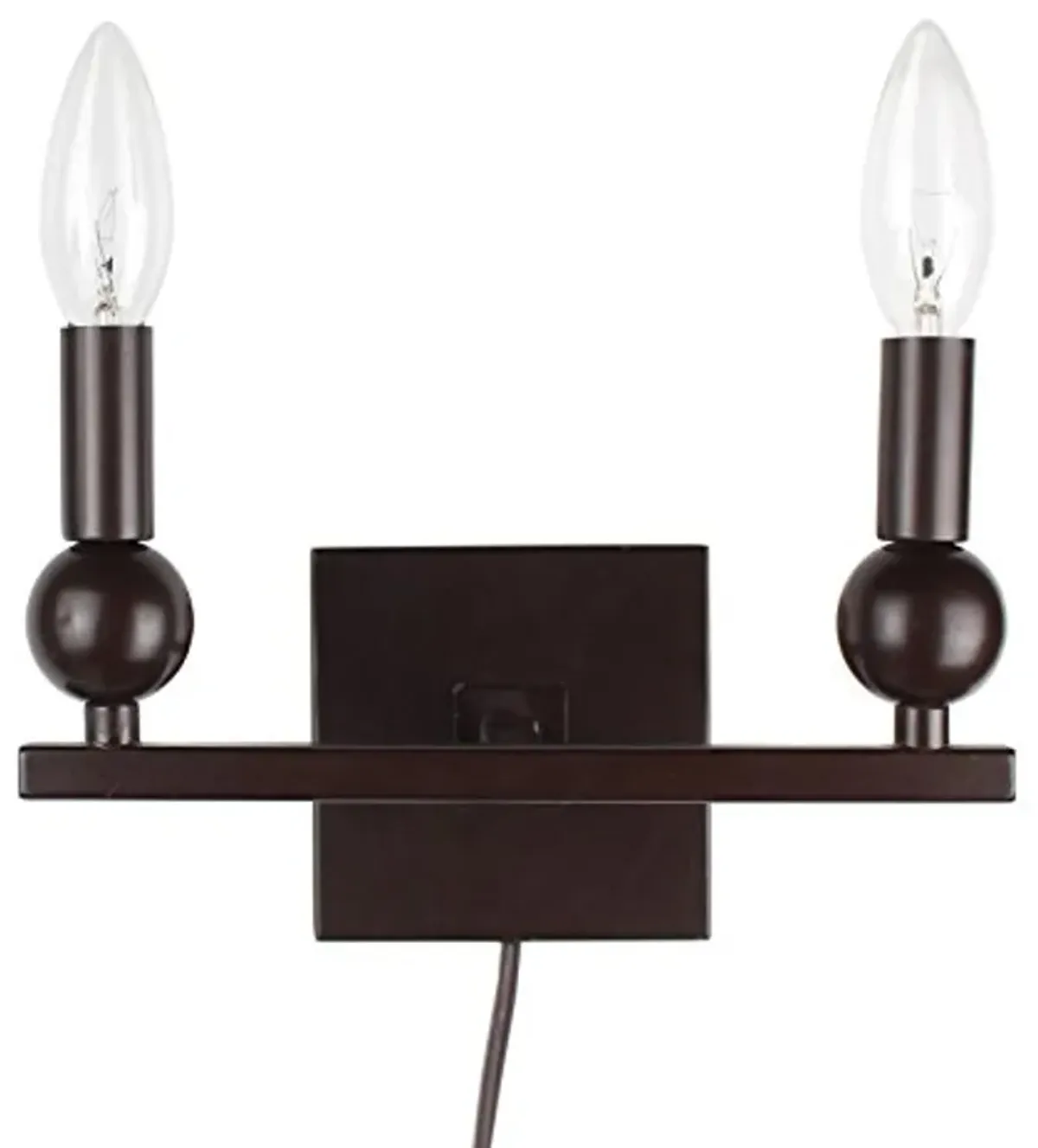 Urbanest Zio Wall Sconce with Double Bulb in Bronze (Cord)