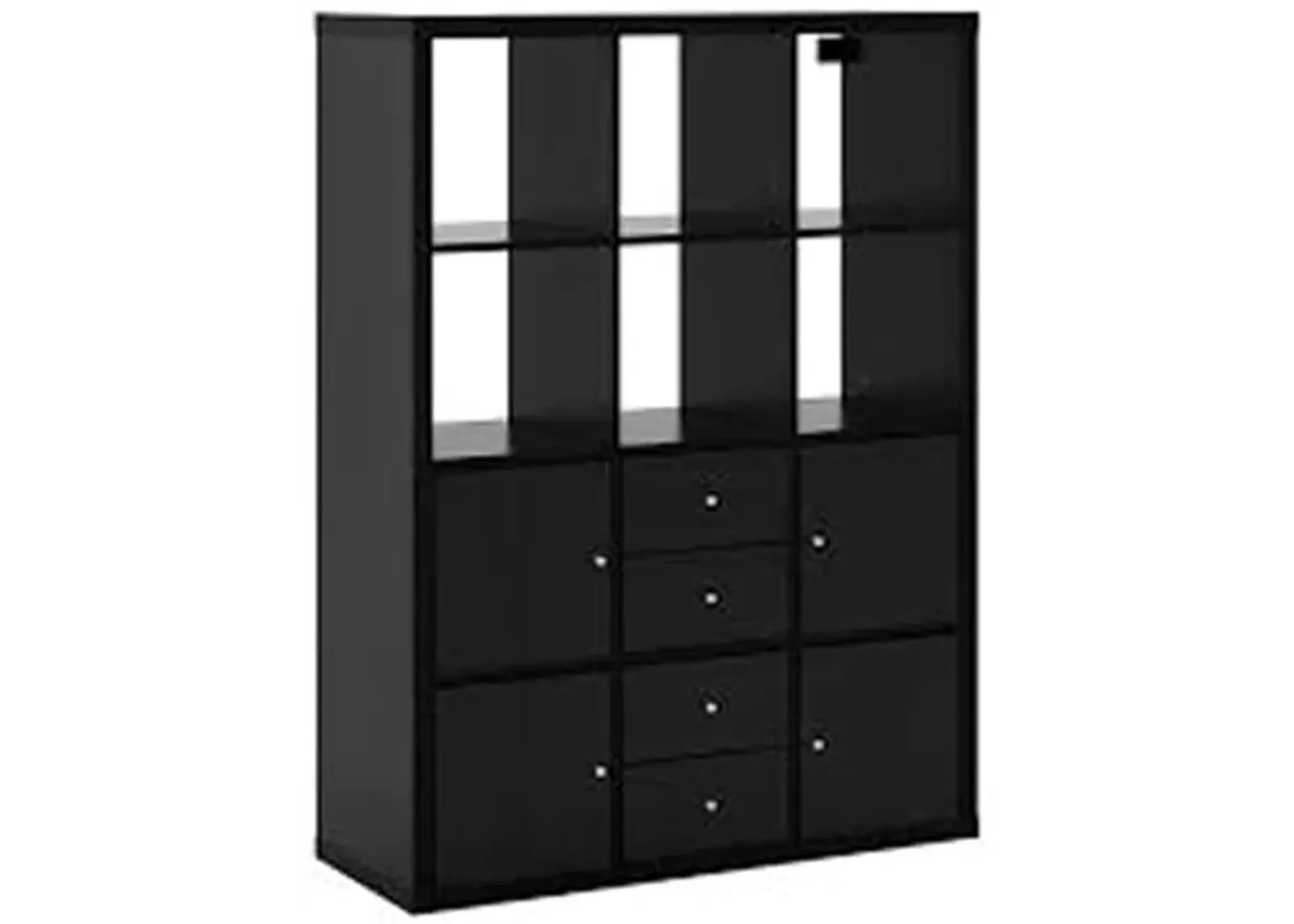 Ikea Kallax Shelving Units Insert with Door (1 Drawer, Black)