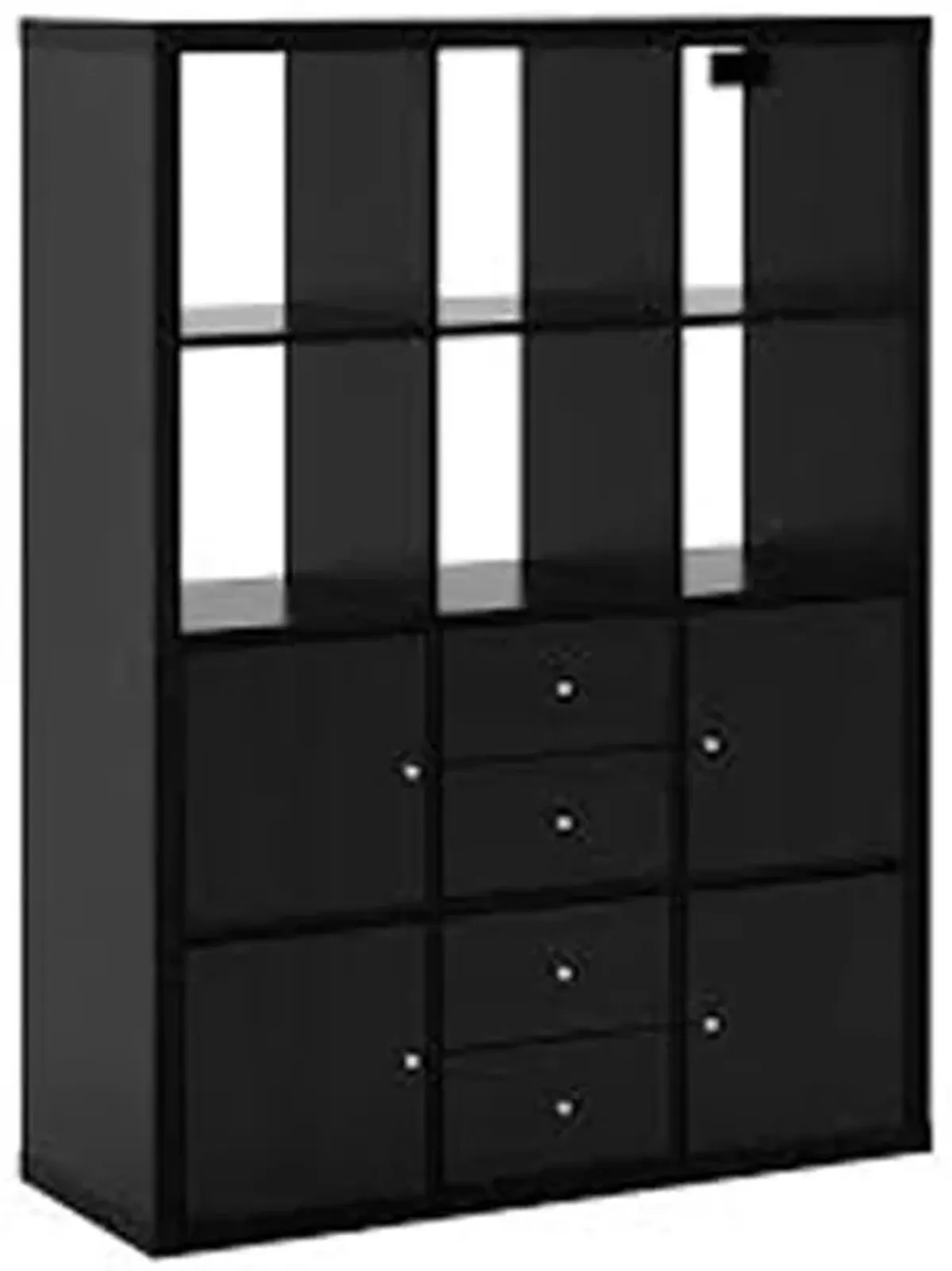 Ikea Kallax Shelving Units Insert with Door (1 Drawer, Black)