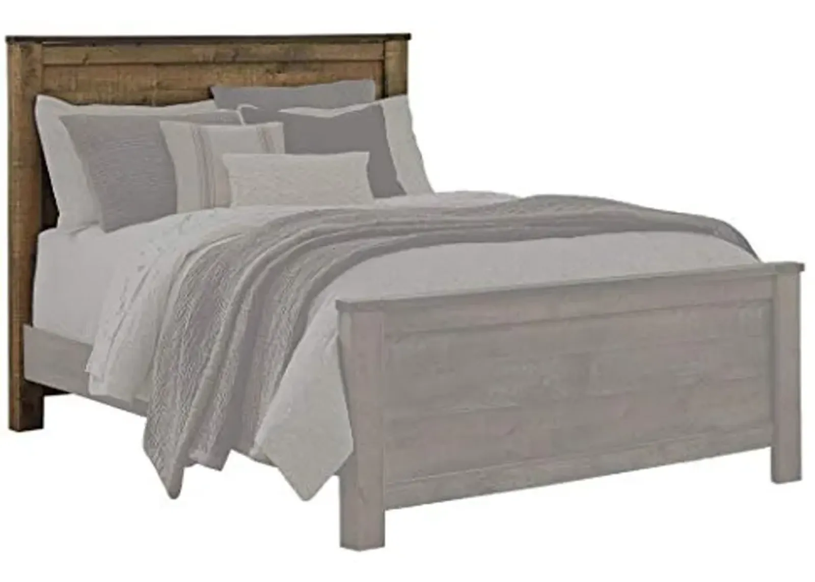 Signature Design by Ashley Trinell Rustic Panel Headboard, Queen, Warm Brown