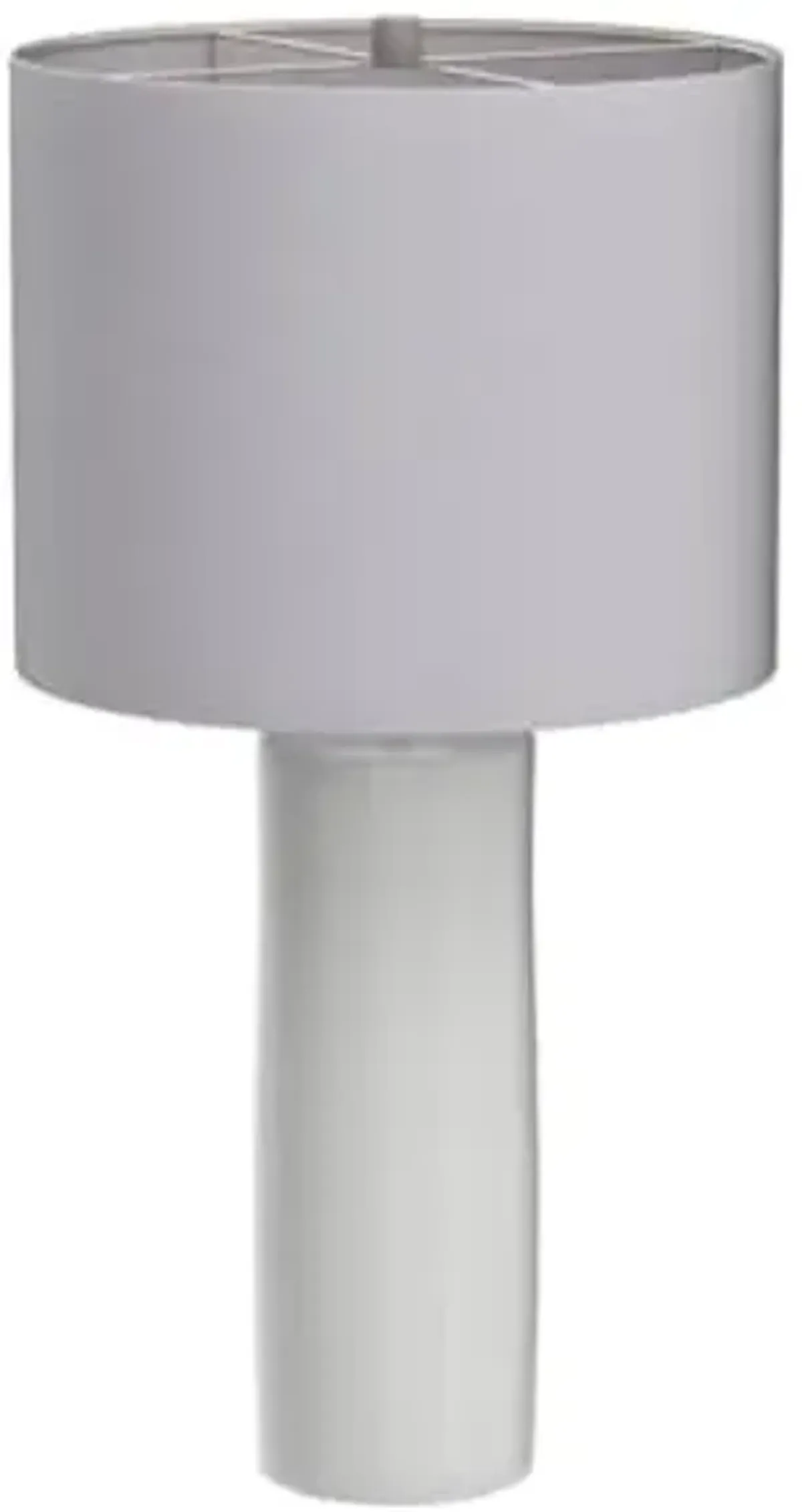 Signature Design by Ashley Steuben Textured Ceramic Table Lamp, 2 Count Lamps, 25", Solid White