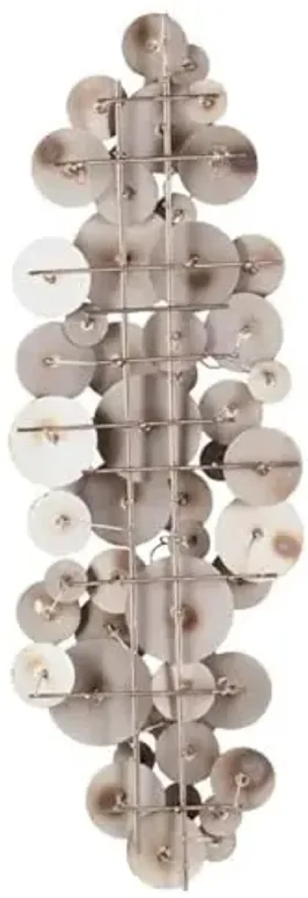 Southern Enterprises SEI Furniture Longavi Metal Wall Sculpture in Multi-Color Glaze