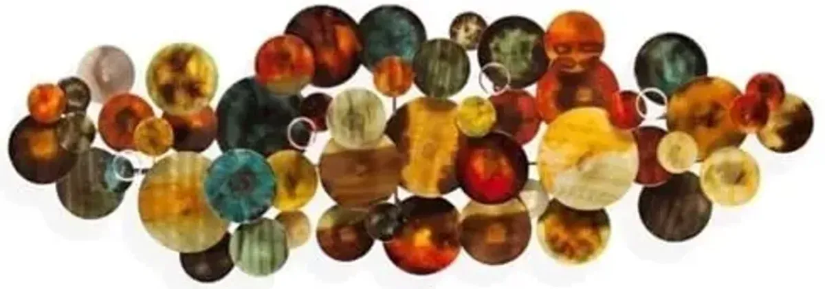 Southern Enterprises SEI Furniture Longavi Metal Wall Sculpture in Multi-Color Glaze