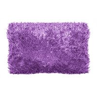 Rock Your Room Mongolian Faux Fur Pillow, 20 x 26, Purple