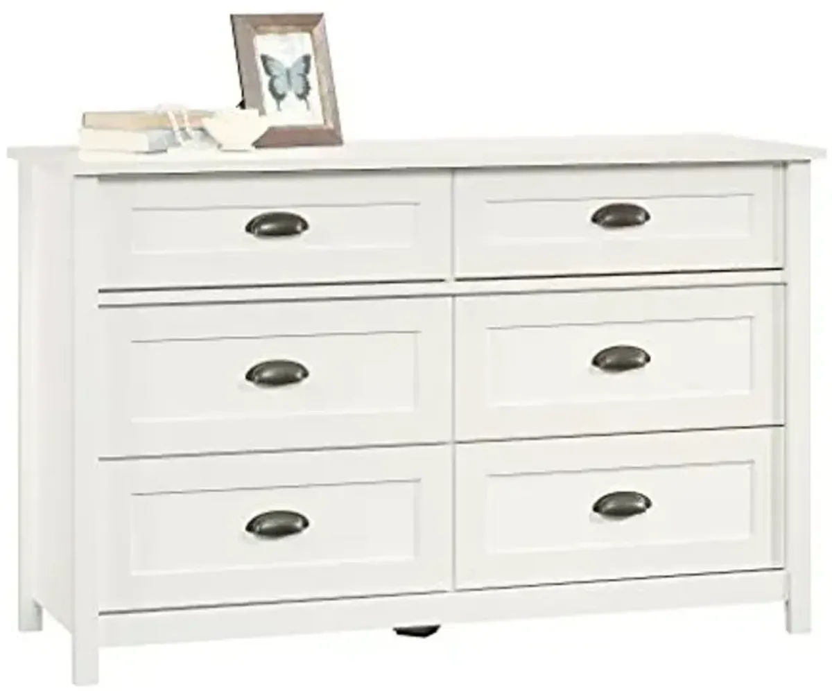 Sauder County Line Dresser, Soft White finish