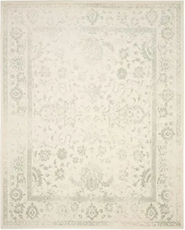 SAFAVIEH Area Rug 8x10 - Adirondack Collection - Large - Ivory & Sage, Distressed Vintage Floral Design, Non-Shedding & Easy to Clean, Ideal for Living Room, Bedroom, Dining Space (ADR109V)