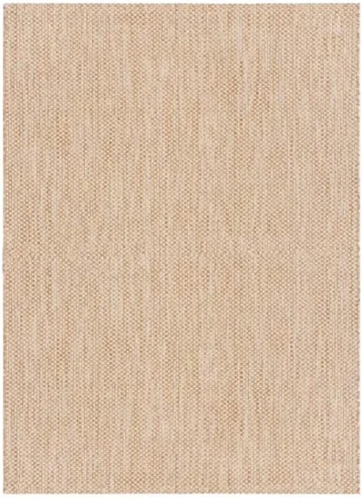 SAFAVIEH Washable Rug Outdoor Courtyard Collection - 5'3" x 7'7", Natural & Cream, Non-Shedding & Easy Cleaning, Ideal for Patio, Backyard, Mudroom (CY8521-03012)