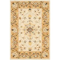 SAFAVIEH Easy Care Collection 2' x 3' Ivory/Beige EZC751D Hand-Hooked Accent Rug