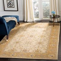 SAFAVIEH Easy Care Collection 8' x 10' Ivory/Beige EZC751D Hand-Hooked Area Rug
