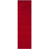 SAFAVIEH Laguna Shag Collection 6'7" Square Red SGL303H Solid Non-Shedding Living Room Bedroom Dining Room Entryway Plush 2-inch Thick Area Rug