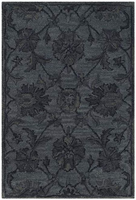 SAFAVIEH Antiquity Collection 2' x 3' Grey/Multi AT824B Handmade Traditional Oriental Premium Wool Accent Rug