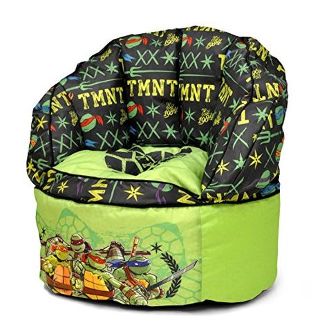 Idea Nuova Nickelodeon Teenage Mutant Ninja Turtles Toddler Bean Bag Chair, Green,