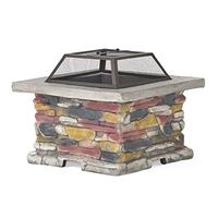 Christopher Knight Home Corporal Square Fire Pit, Stone