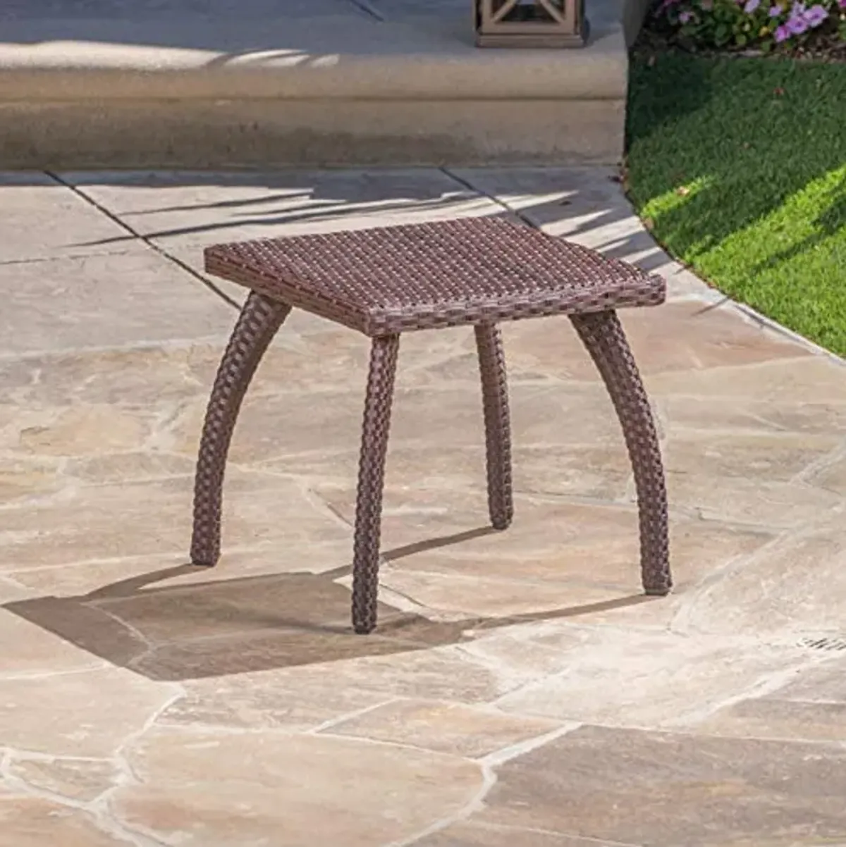 Christopher Knight Home Honolulu PE Accent Table, Brown