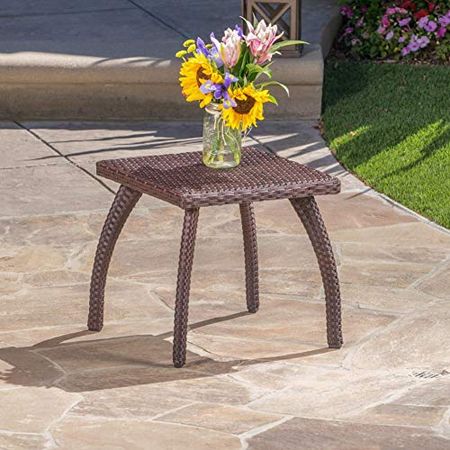 Christopher Knight Home Honolulu PE Accent Table, Brown