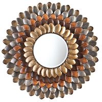 Southern Enterprises Albion Round Decorative Mirror in Multicolor