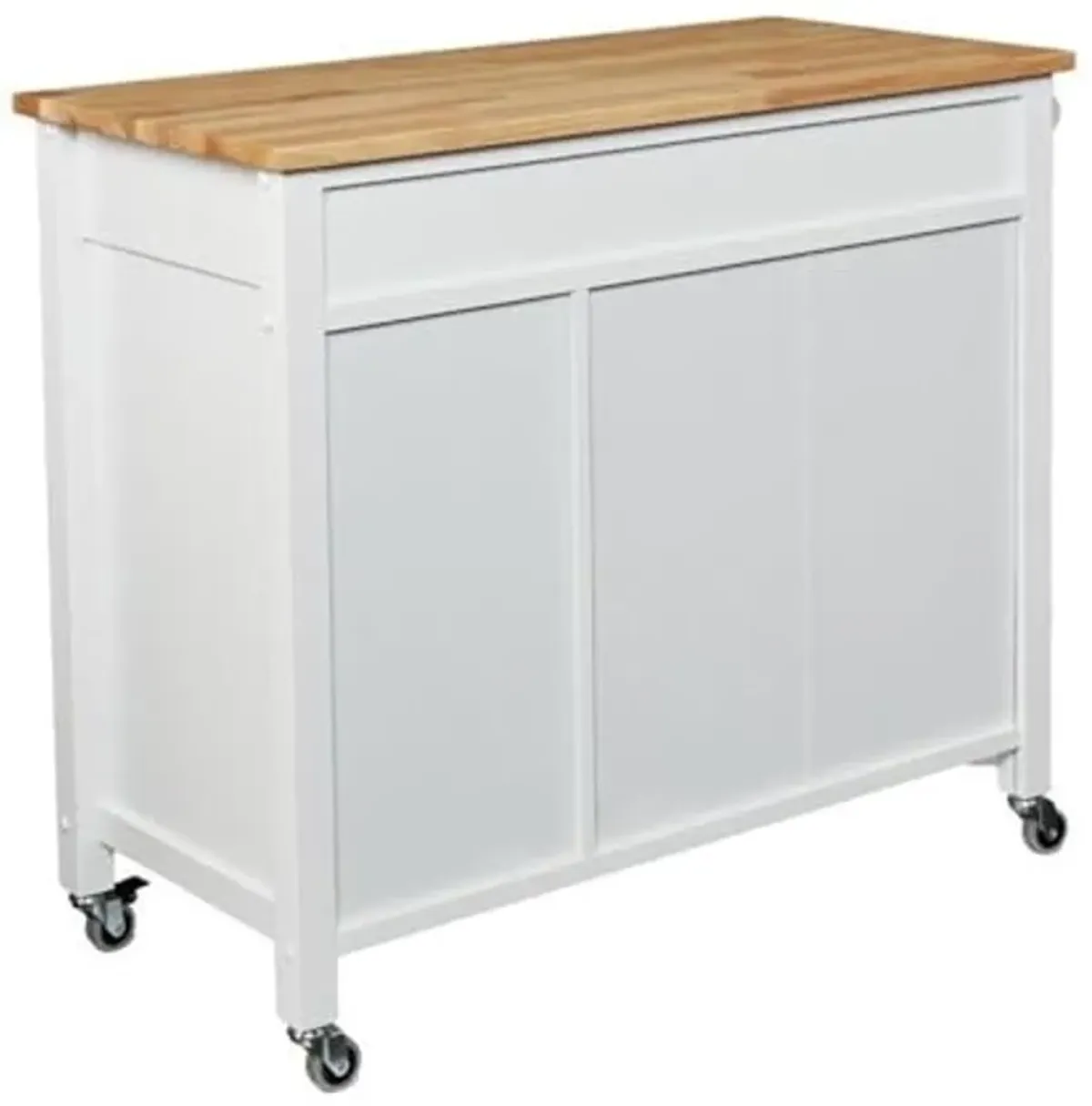 Southern Enterprises SEI Furniture Martinville Kitchen Cart in White